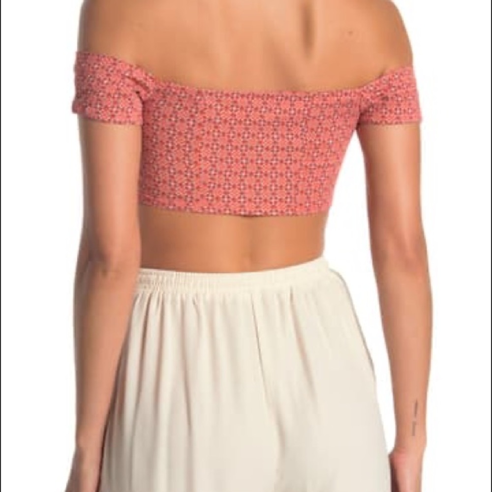 Free People Lucky Now Brami Off-the-Shoulder Crop - Picture 2 of 7